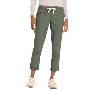 Vuori Ripstop Pant VW401 Women's XS Army Green Hiking Casual Elastic-Waist